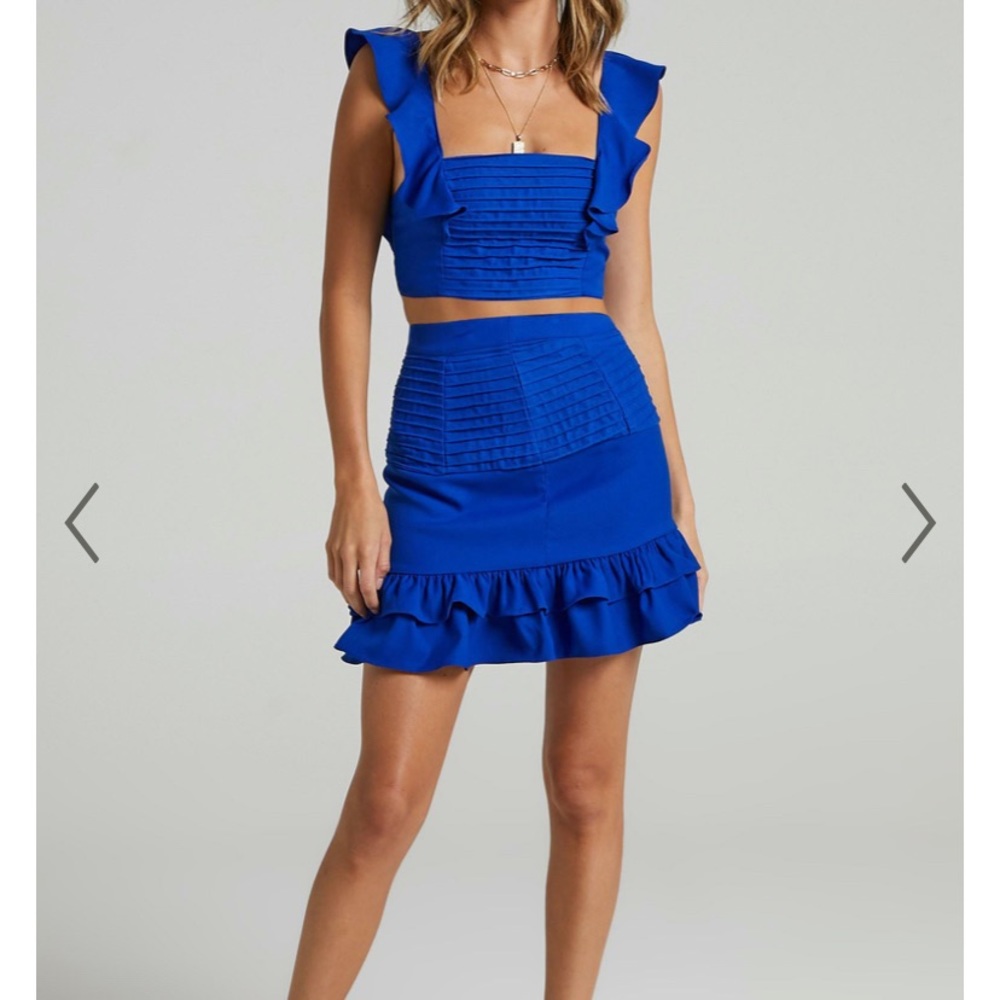 Light blue showpo two piece set